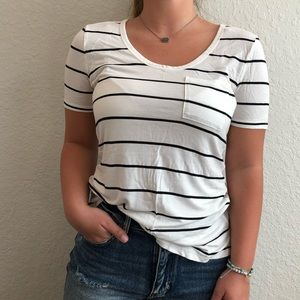 Loft Stripe Pocket Tee